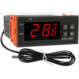 Регулятор температуры (контроллер) 110-220V STC-1000 (один датчик)