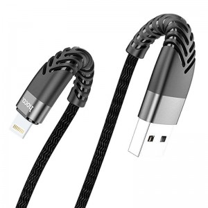 Шнур USB - Ligthning HOCO UD02 Grandios Charging (2.4А, 1м)