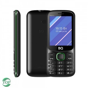 Телефон мобильный BQ 2820 Step XL+ (2.8", 1000mA) Черный/Зеленый